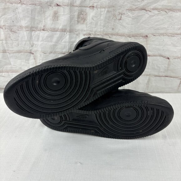 Nike Men's 11 Air Force 1 Mid '07 Black Athletic Lace-up Sneakers - Picture 14 of 14